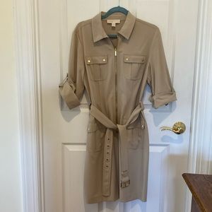 Michael Kors utility dress beige